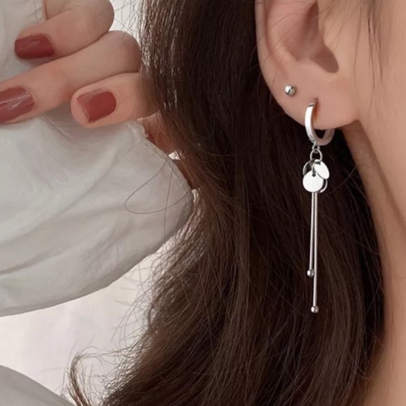 Jewelry - ROUND HOOP 925 STERLING SILVER EARRINGS, NICE EARRINGS, CUTE EARRINGS